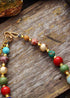 Boho Necklace, Choker Necklace, Blue & Gold Ethnic Elegant